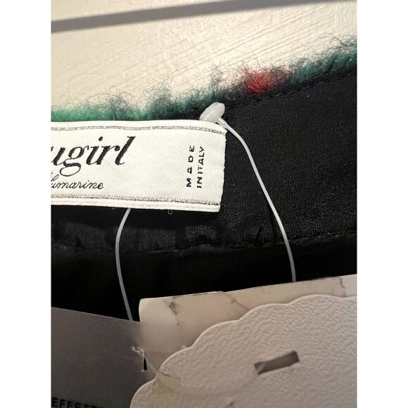 NWT Blugirl Blumarine Plaid Mohair Wool Blend Pleated Midi Preppy Skirt M - Picture 14 of 14